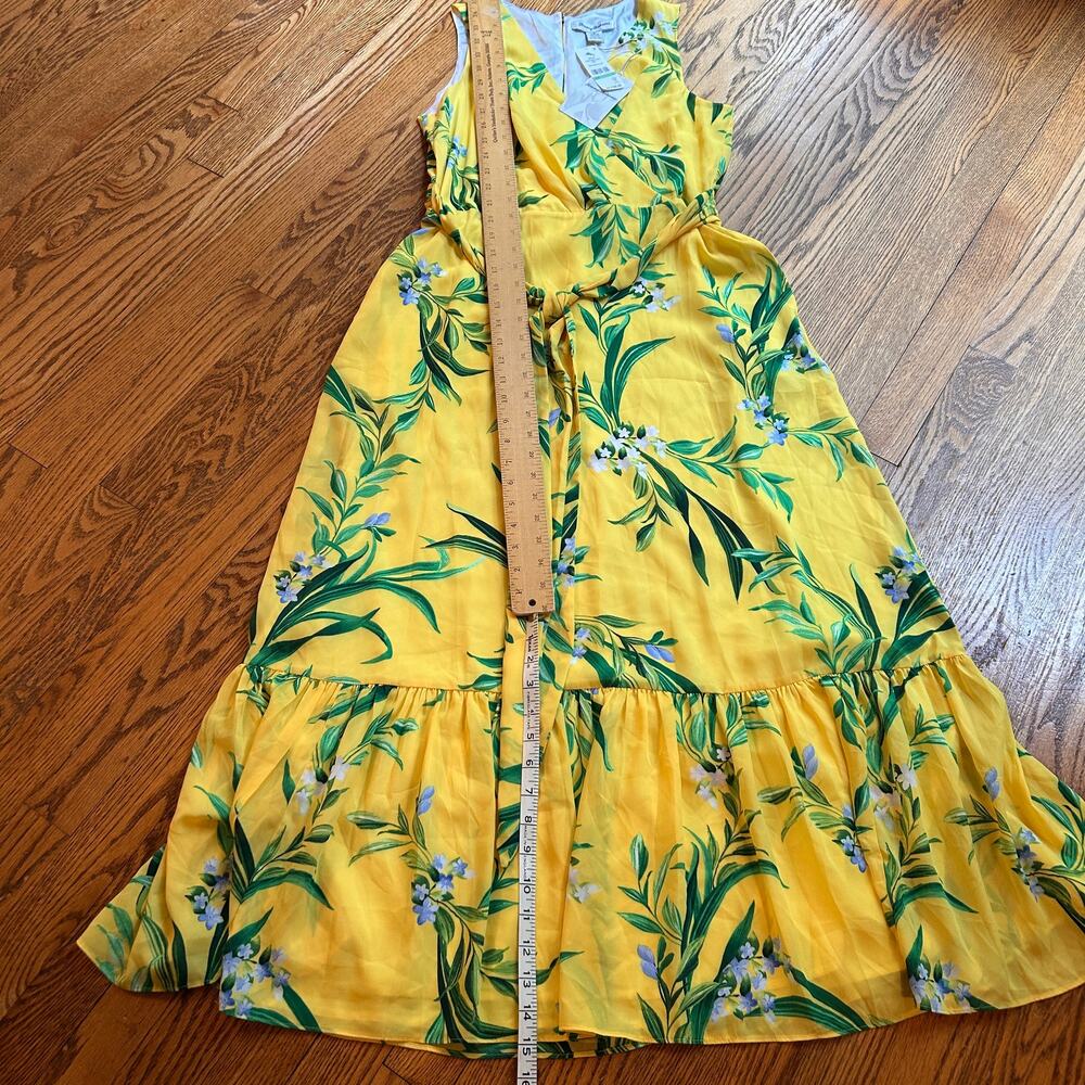 Tommy Bahama Floral Glow Sleeveless Maxi Dress Toucan Yellow Size 8 NWT - Picture 9 of 12